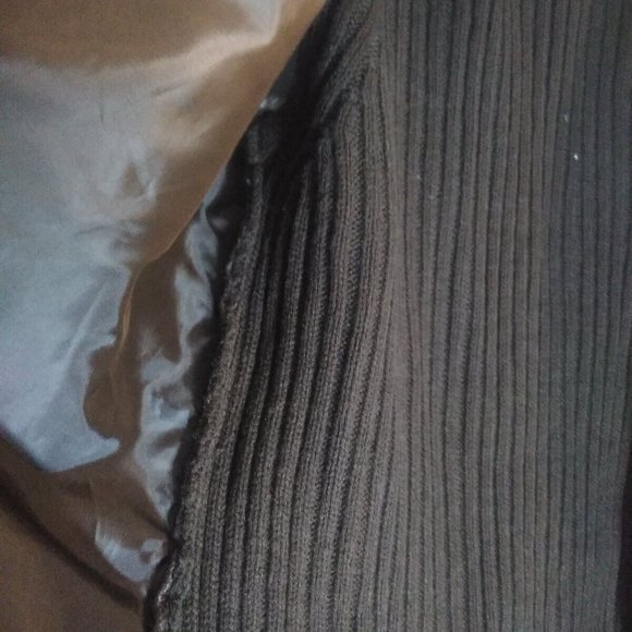 New Directions Women's Faux Fur Vest Cardigan, Size L, Brown, 100% Acrylic - Picture 3 of 7